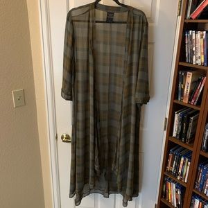 Gray Brown Outlander Cardigan/Blouse